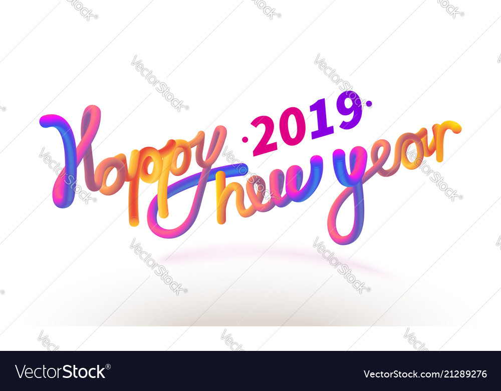 Stock happy new year font