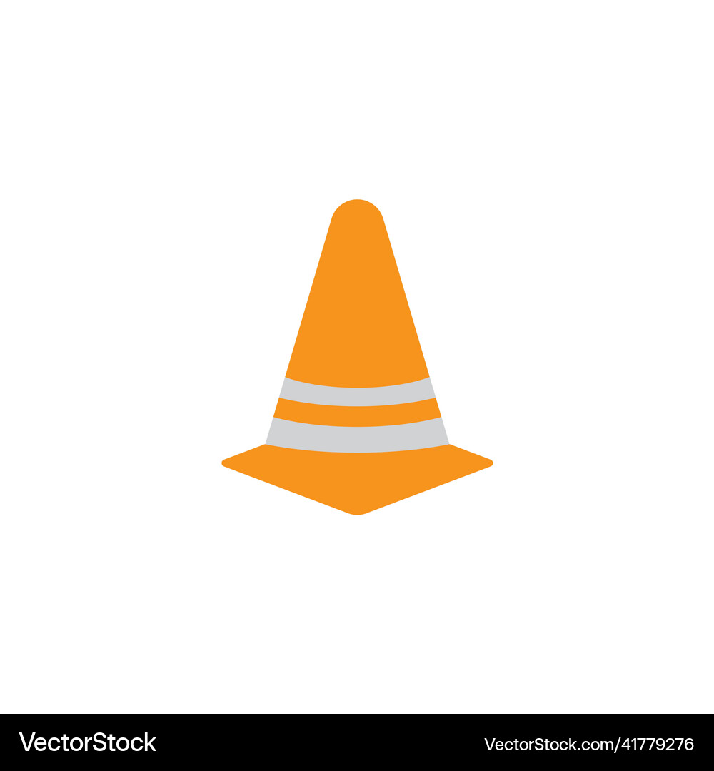 Traffic cone Royalty Free Vector Image - VectorStock