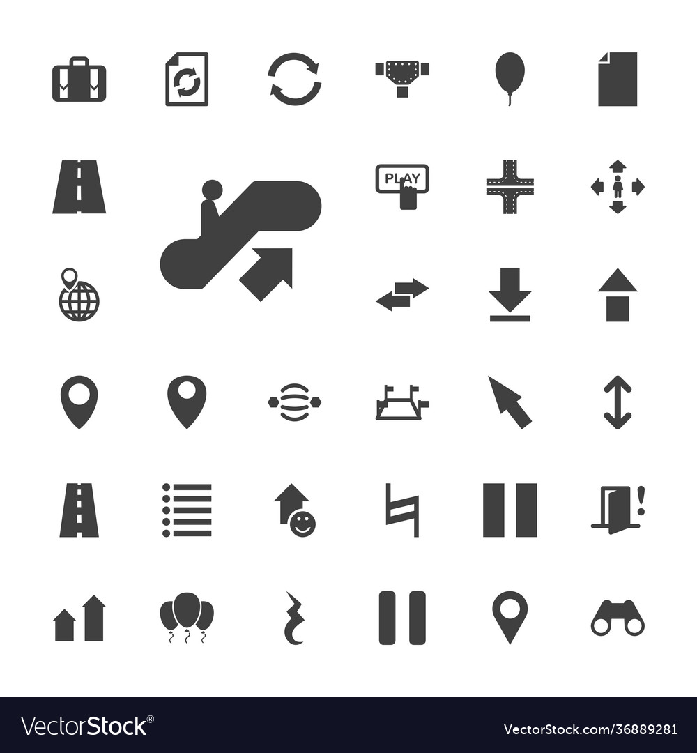 33 navigation icons