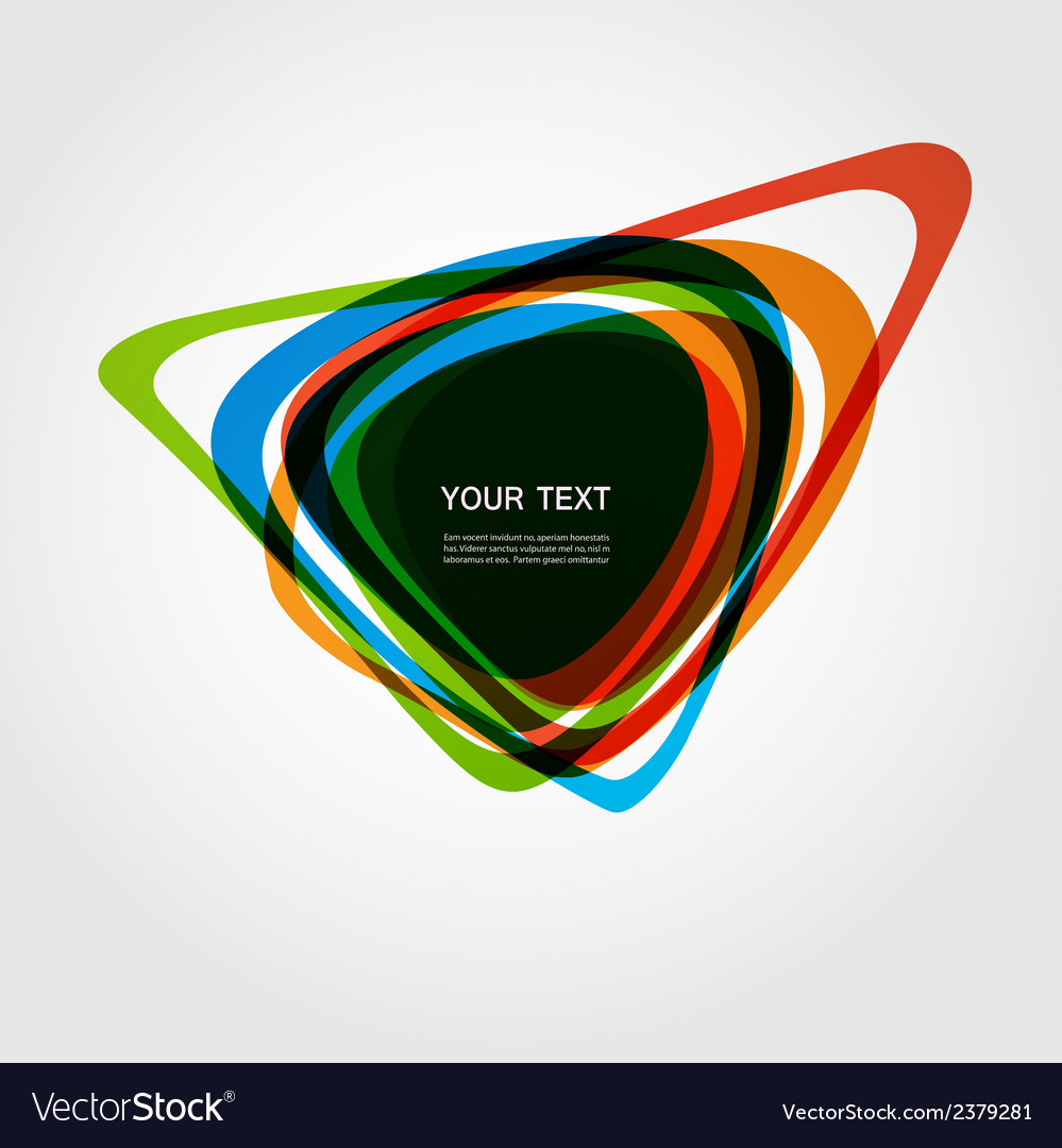 Abstract form color line design eps10