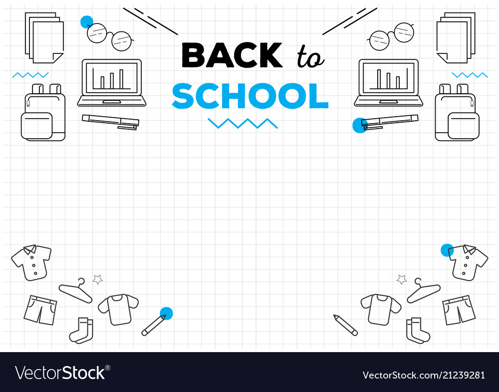 Graph note paper background with study icon