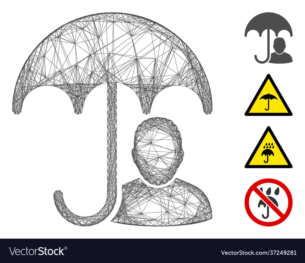 Network user safety umbrella mesh