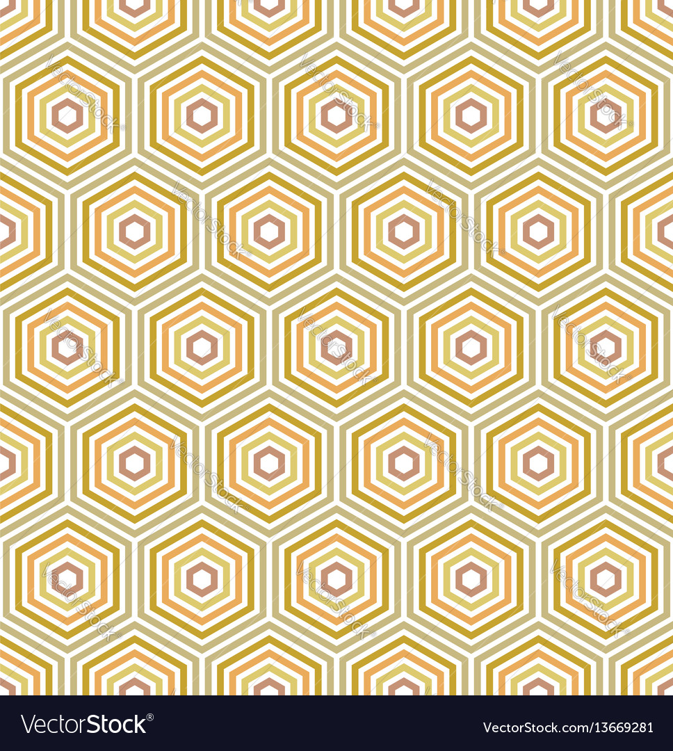 Seamless abstract pattern with hexagons vector image Seamless abstract pattern with hexagons