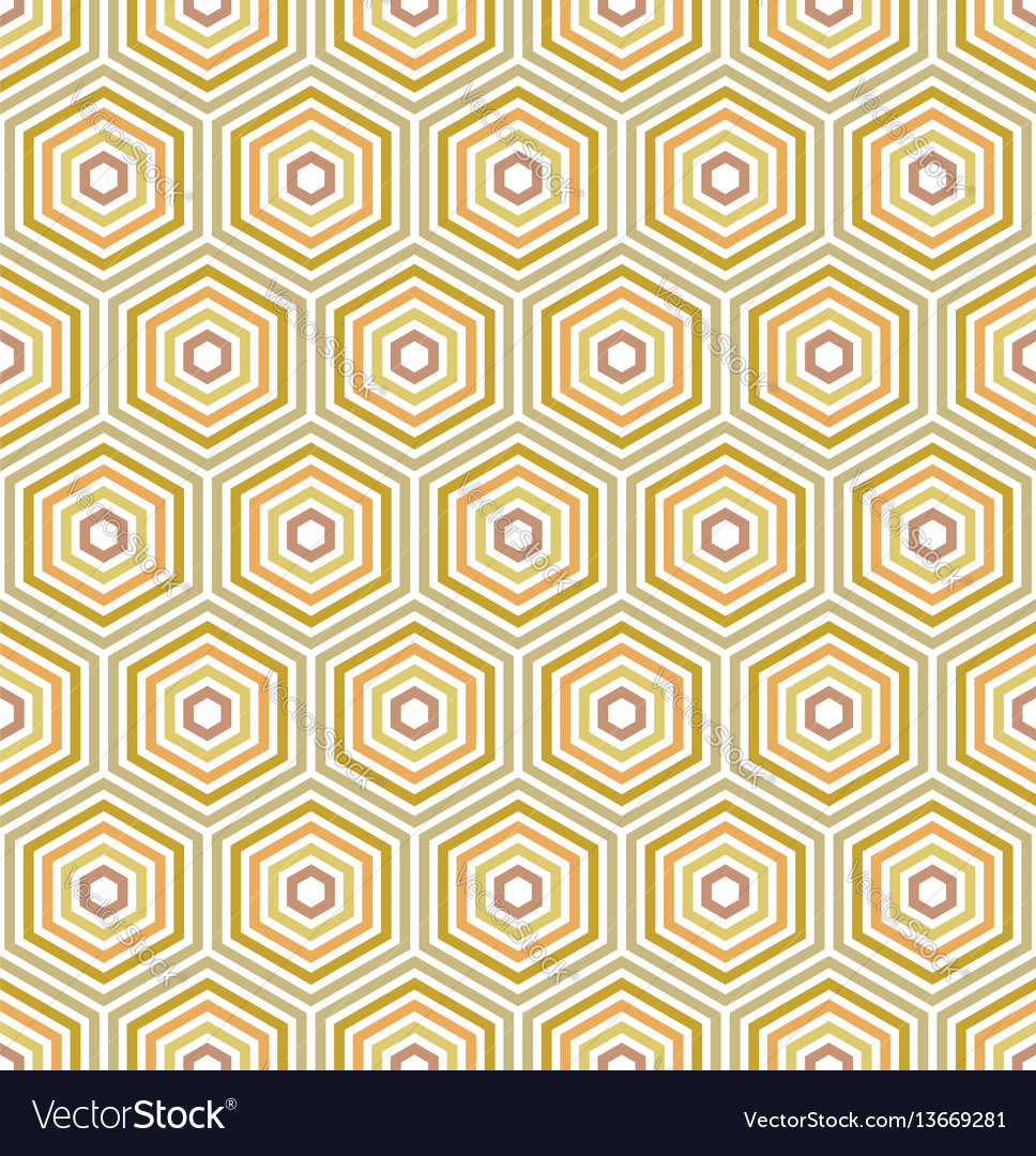 Seamless abstract pattern with hexagons