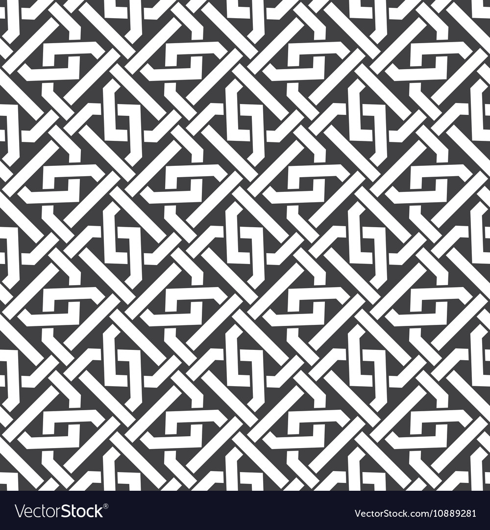 Seamless pattern of intersecting hexagonal braces