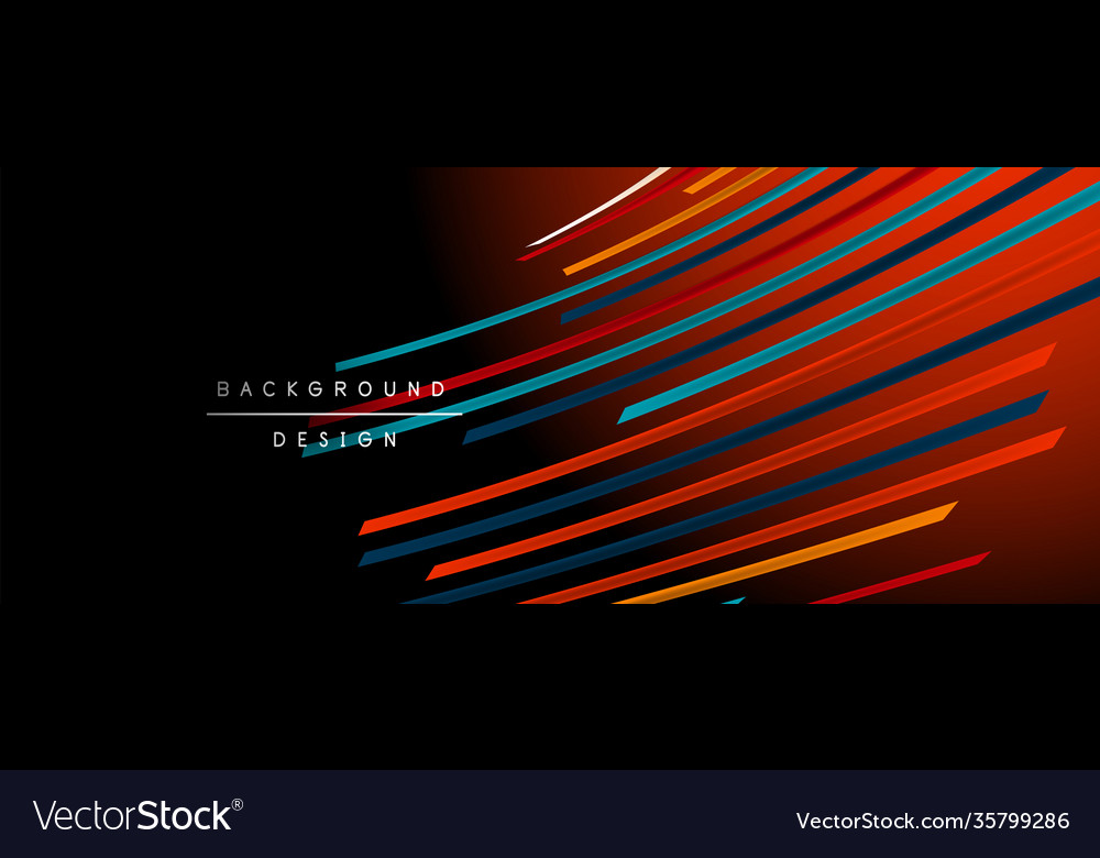 Abstract colorful lines background Vector Image Abstract colorful lines background
