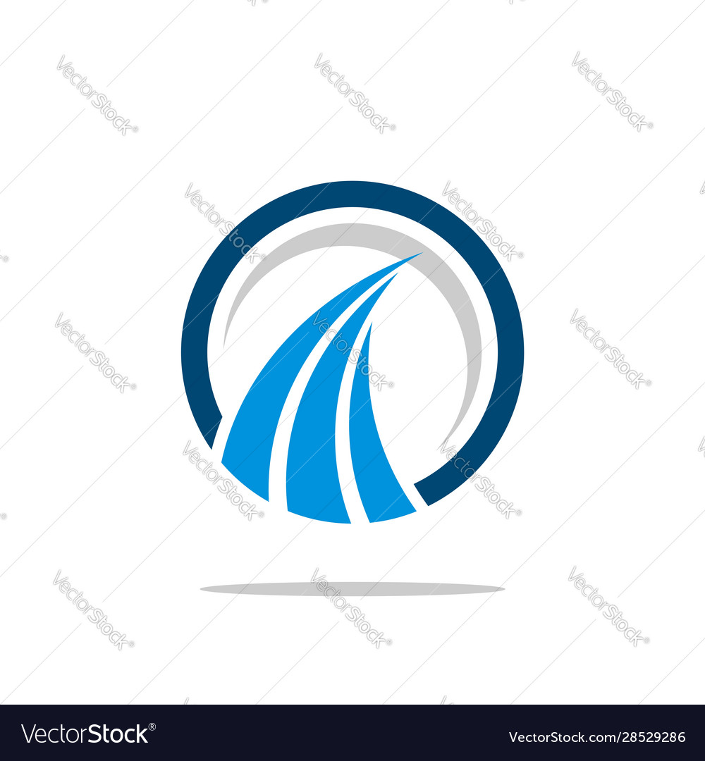 Abstract finance logo template Royalty Free Vector Image