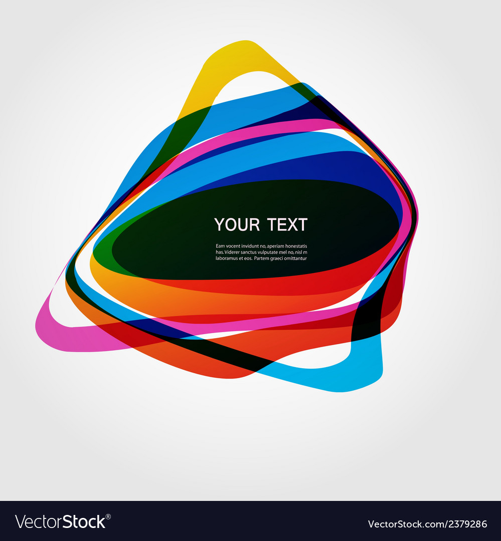 Abstract form color line design eps10