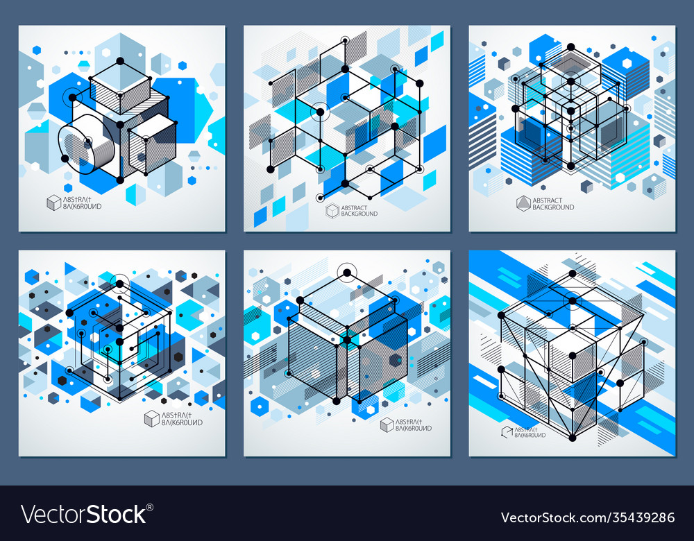 Cubic Lattice Abstract Background