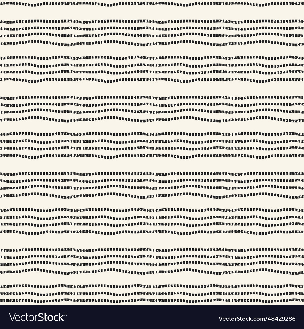 Irregularly dashed textured striped pattern vector image Irregularly dashed textured striped pattern