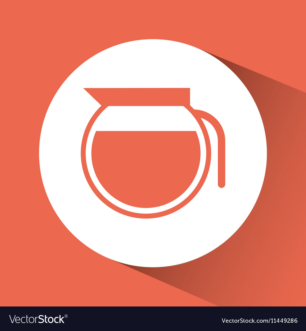 Kettle of coffee shop design Royalty Free Vector Image