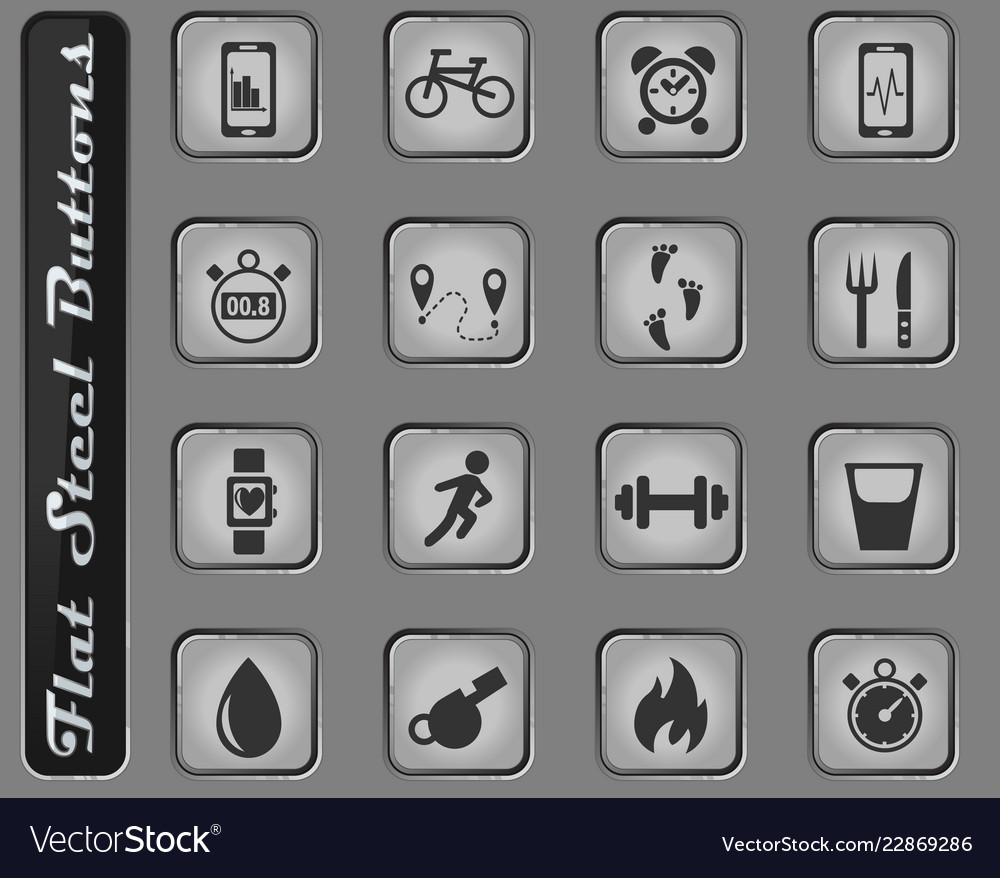Monitoring apps icon set
