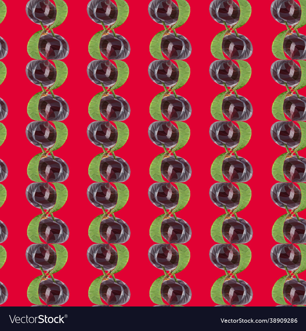 Plum pattern vector image Plum pattern