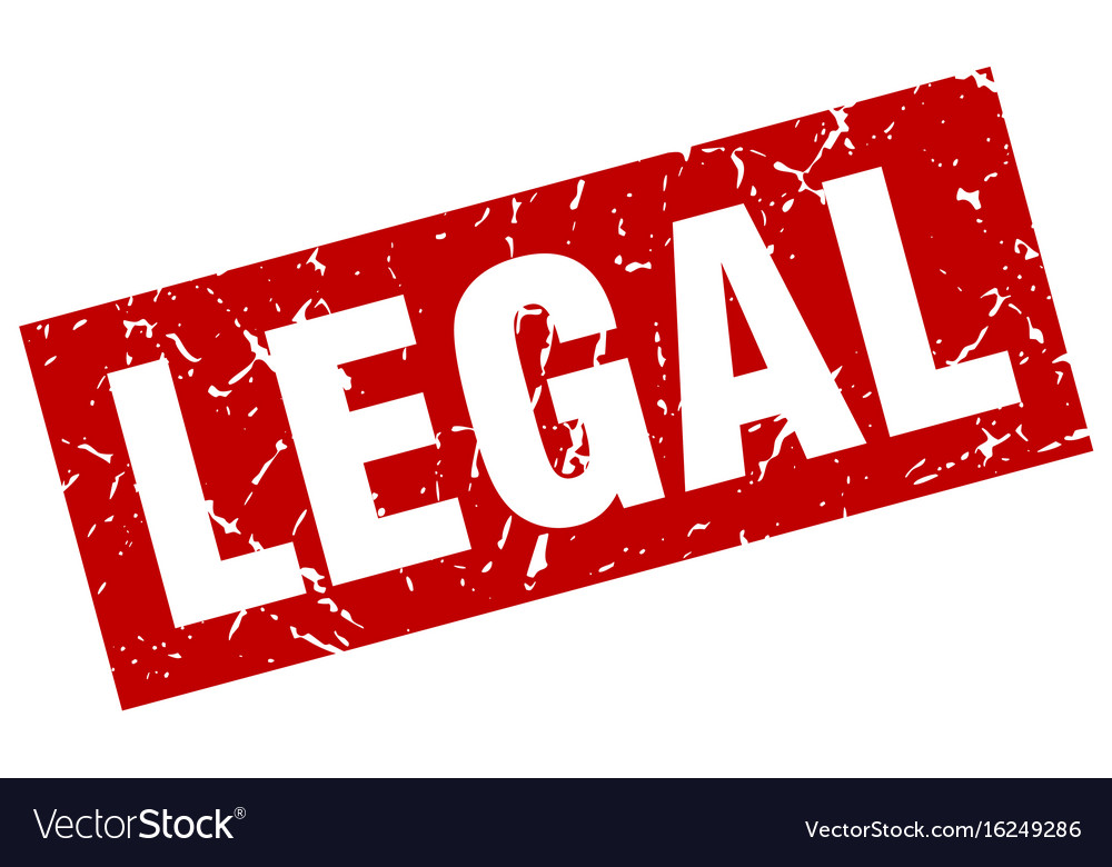 Square grunge red legal stamp Royalty Free Vector Image