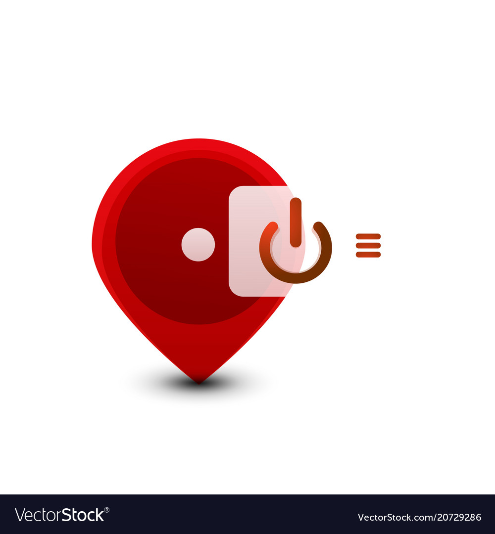 Start power button ui icon design on off symbol vector image Start power button ui icon design on off symbol
