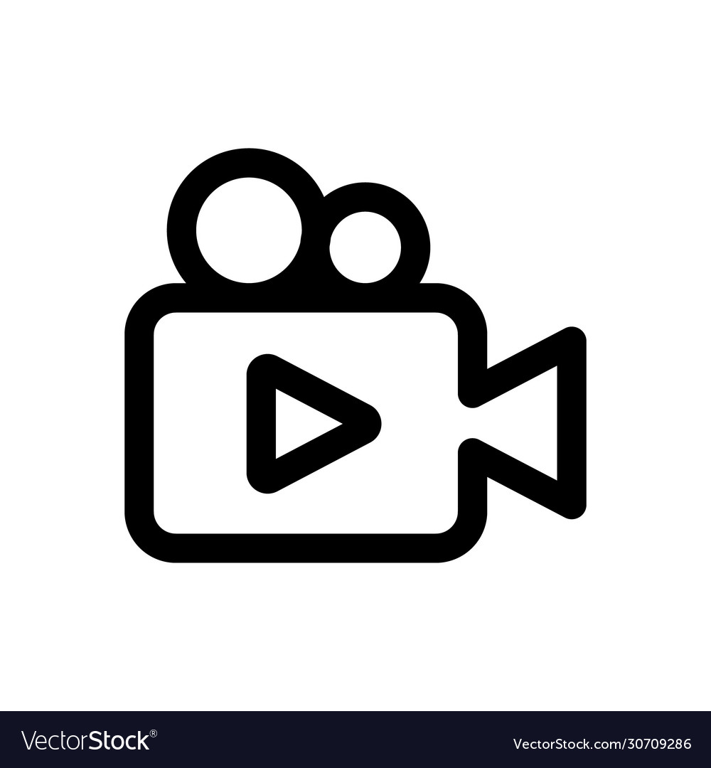 Video icon logo player design