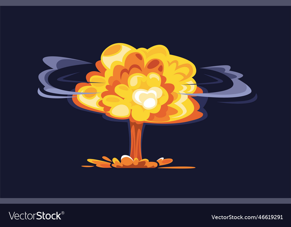 Bomb explosion concept Royalty Free Vector Image