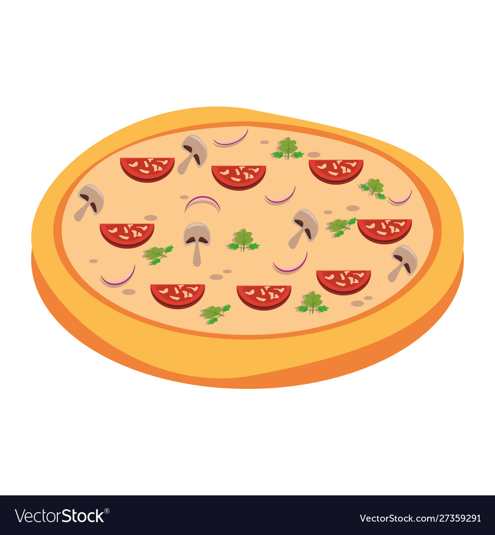 Delicious italian pizza design