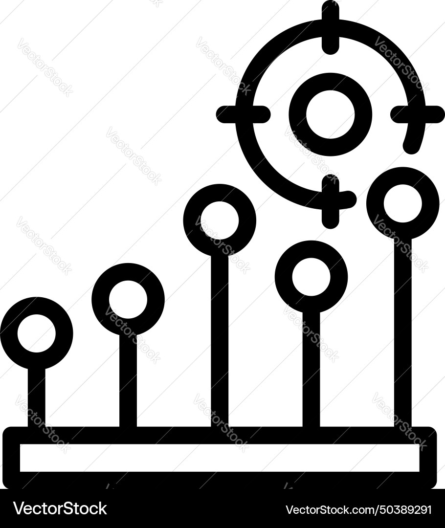 Effective skill development icon outline Vector Image