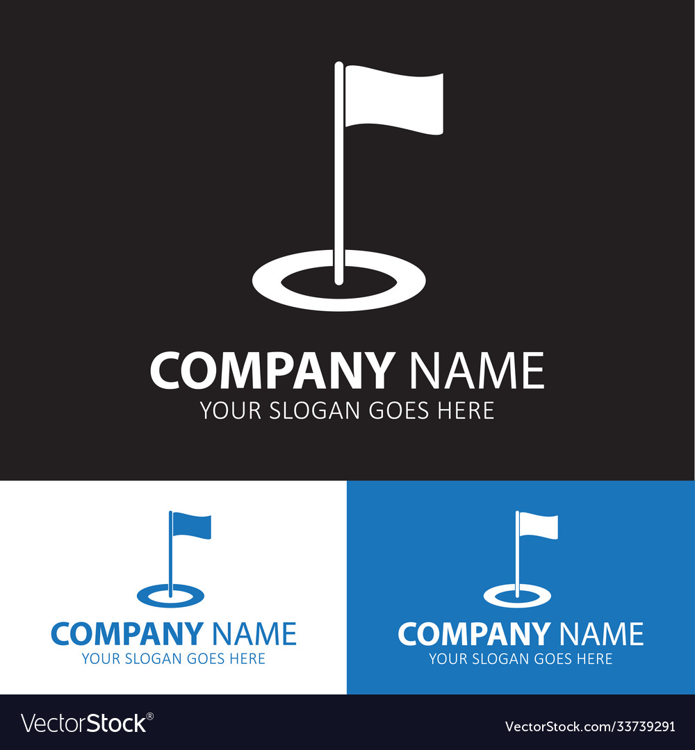 Flag marker icon for web and mobile