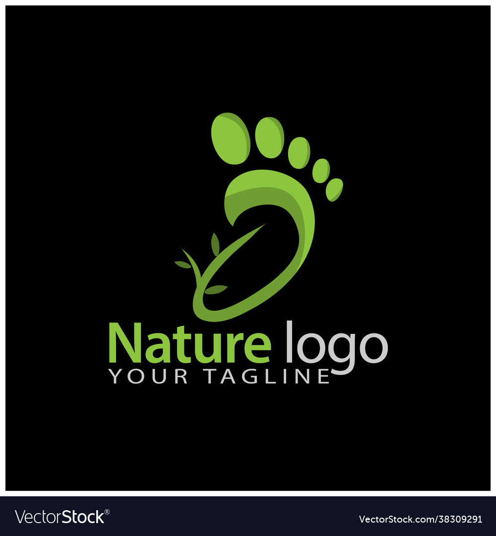 J foot logo template stock