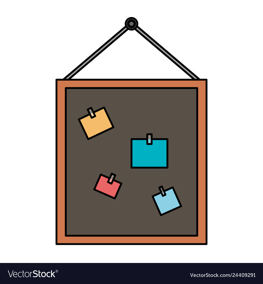 Notes board isolated icon