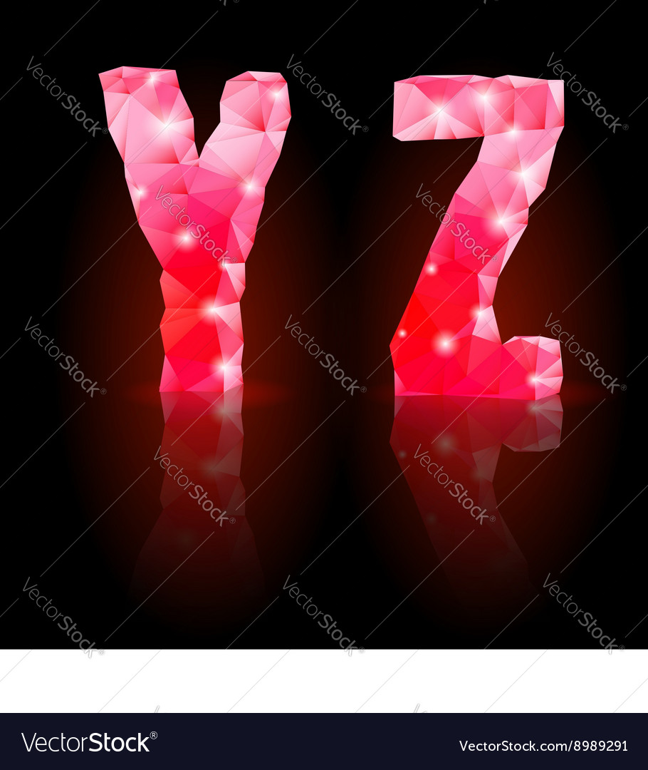 Ruby polygonal font