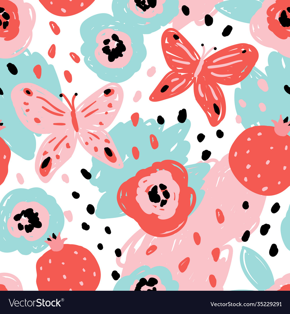 Seamless pattern with abstract shapes Vector Image Seamless pattern with abstract shapes