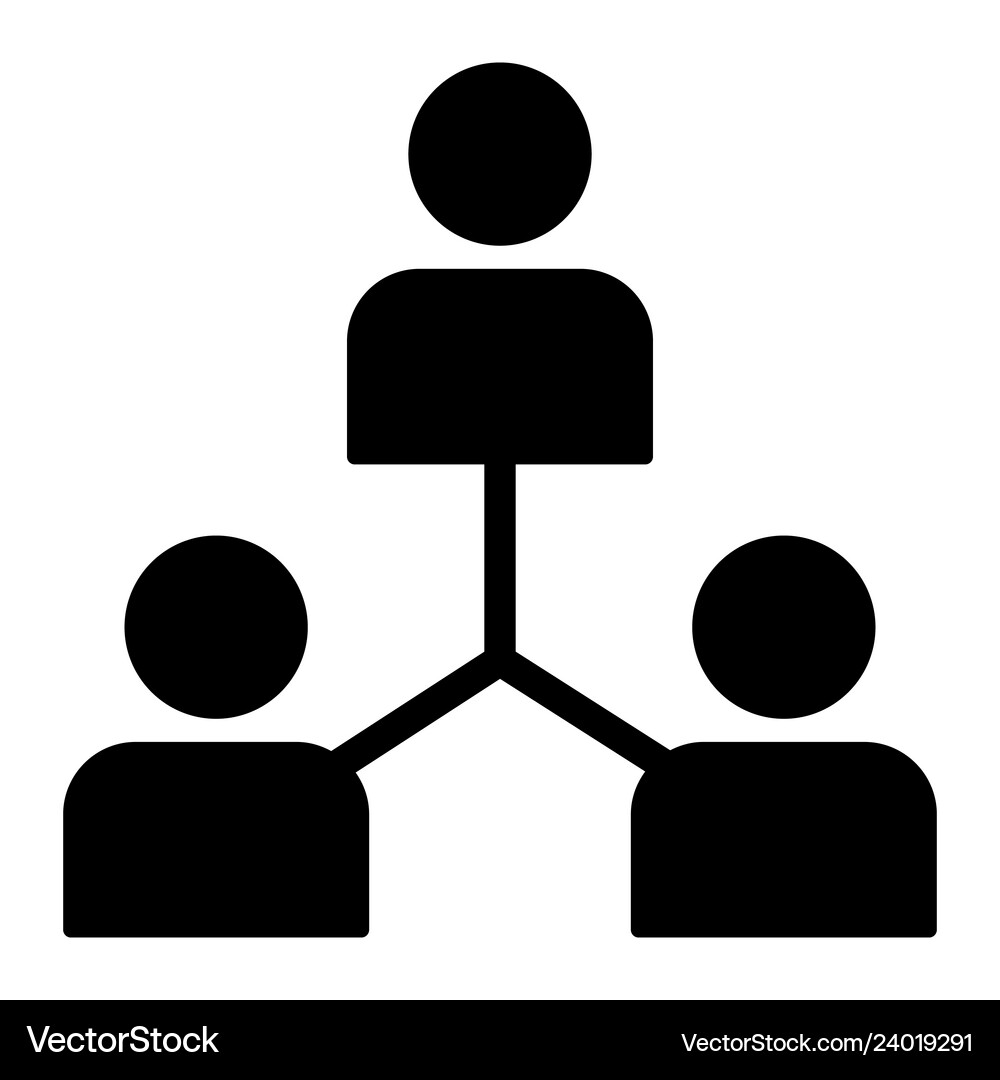Teamwork solid icon group Royalty Free Vector Image