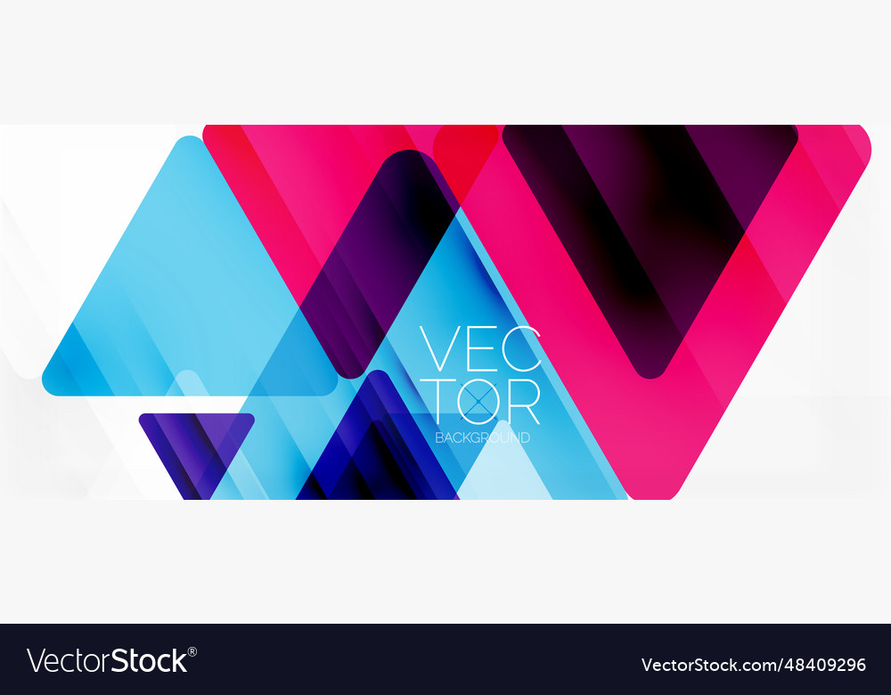 Abstract background color transparent triangles Vector Image Abstract background color transparent triangles