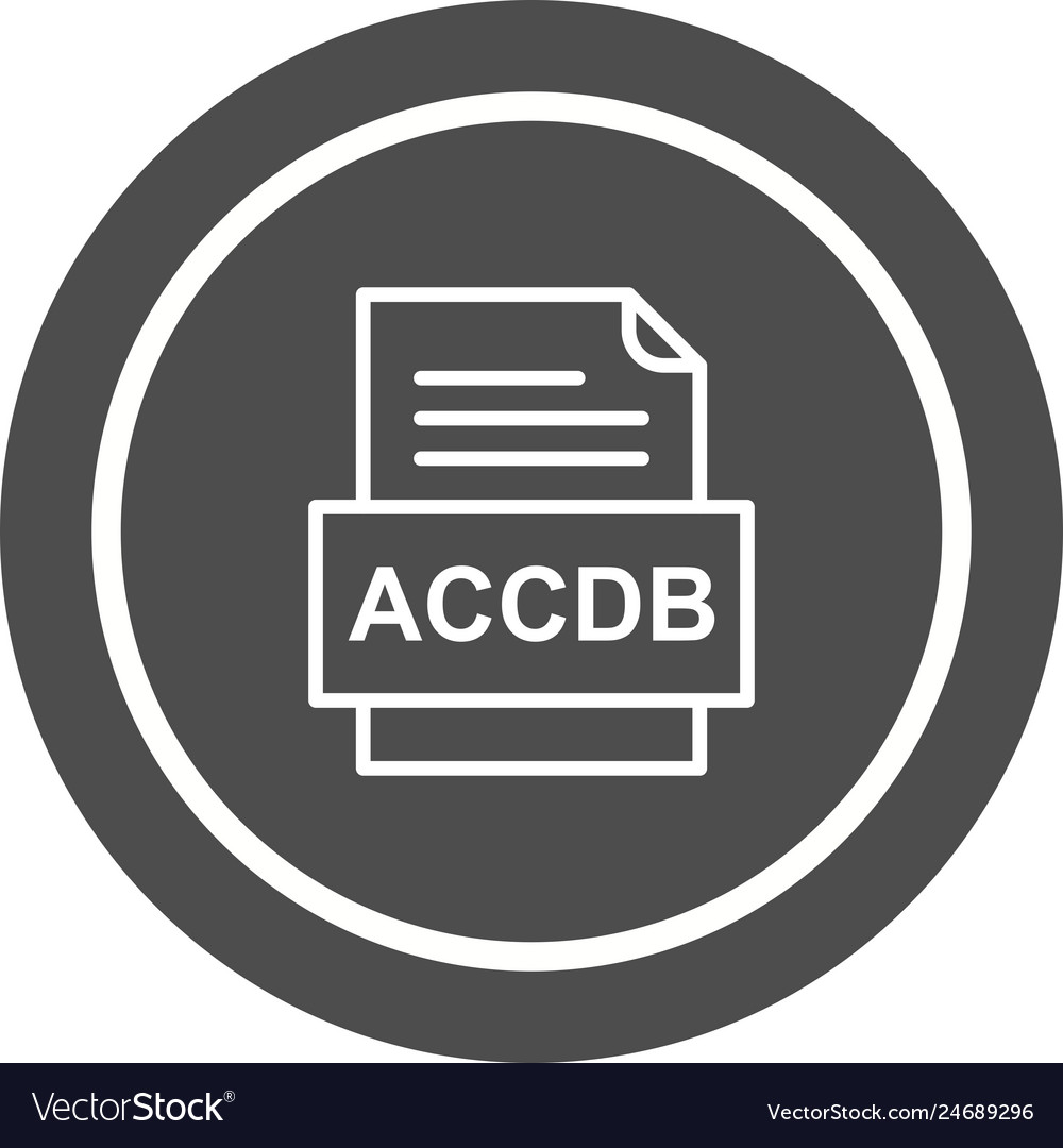 Accdb file document icon
