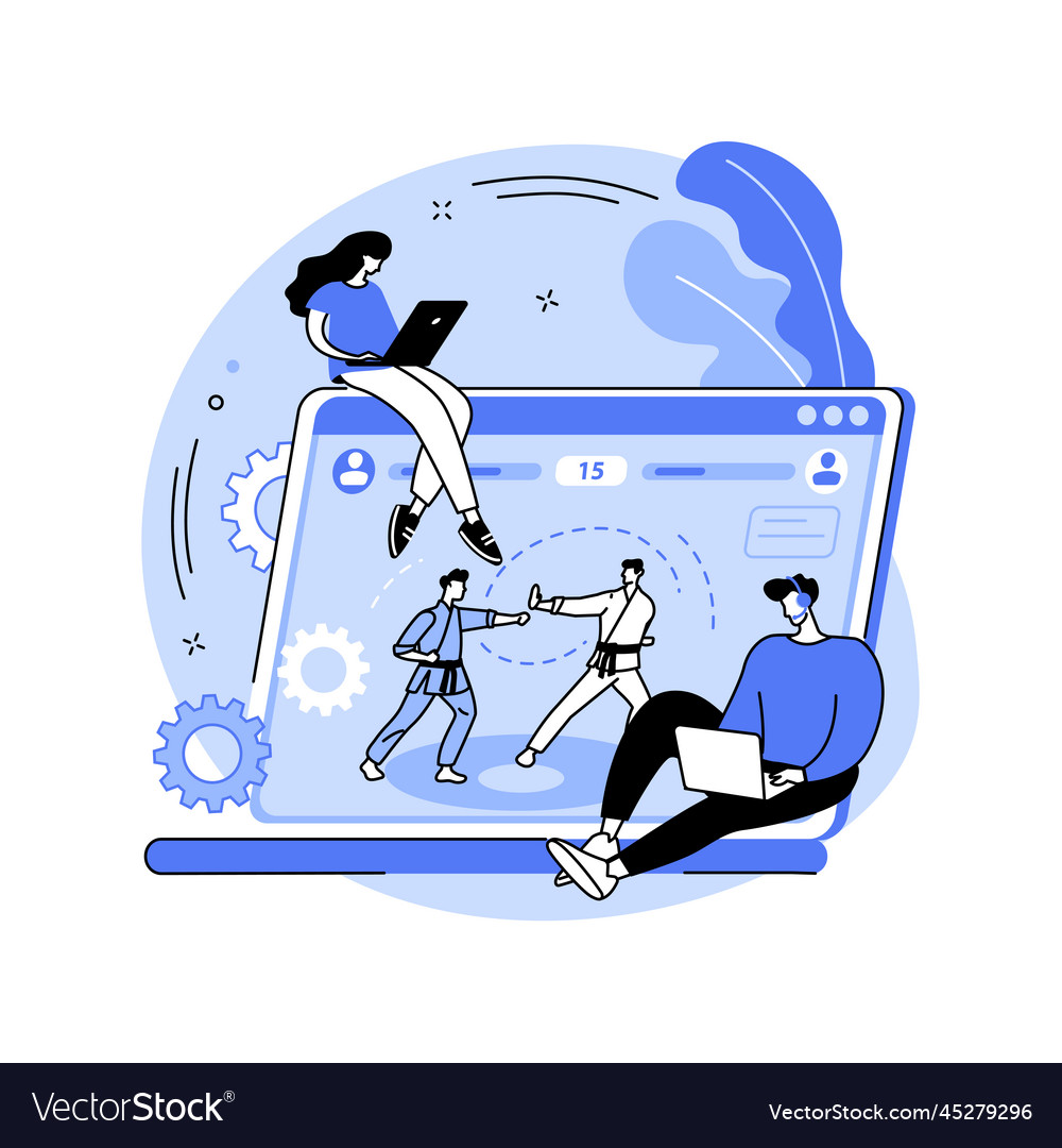 Action game abstract concept Vector Image Action game abstract concept