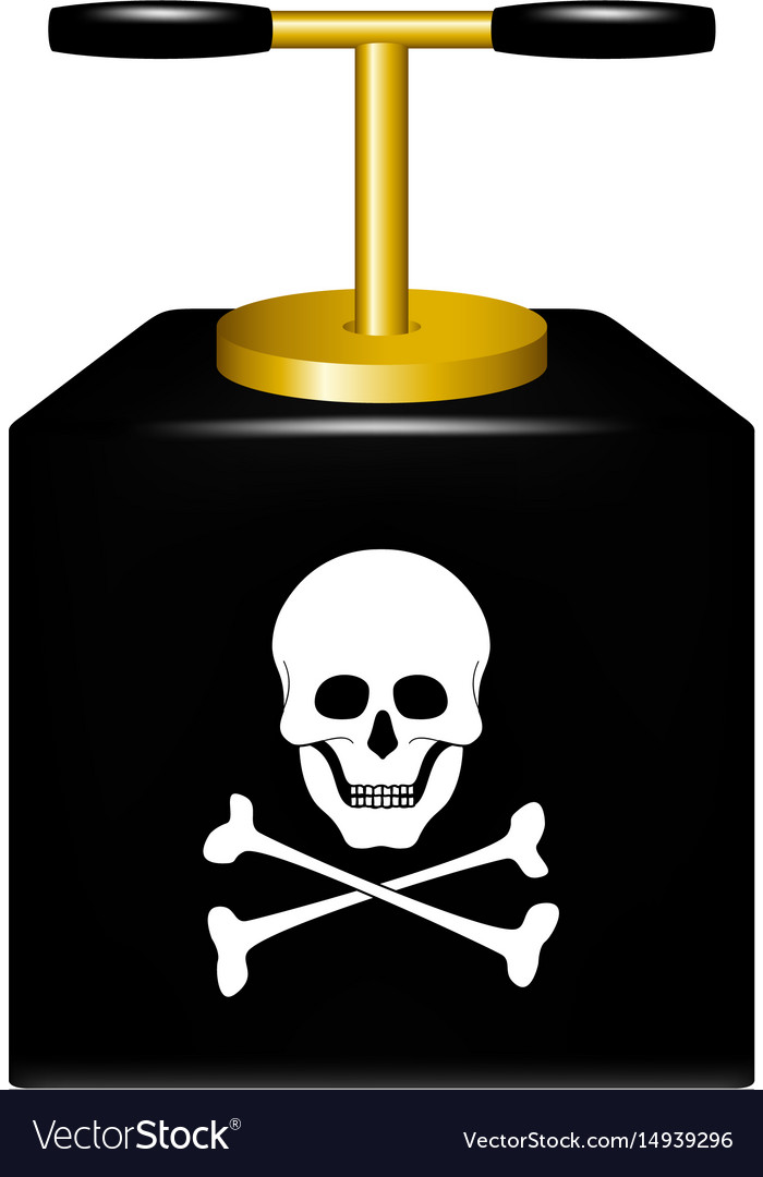 Exploding Fuse with Danger Symbol