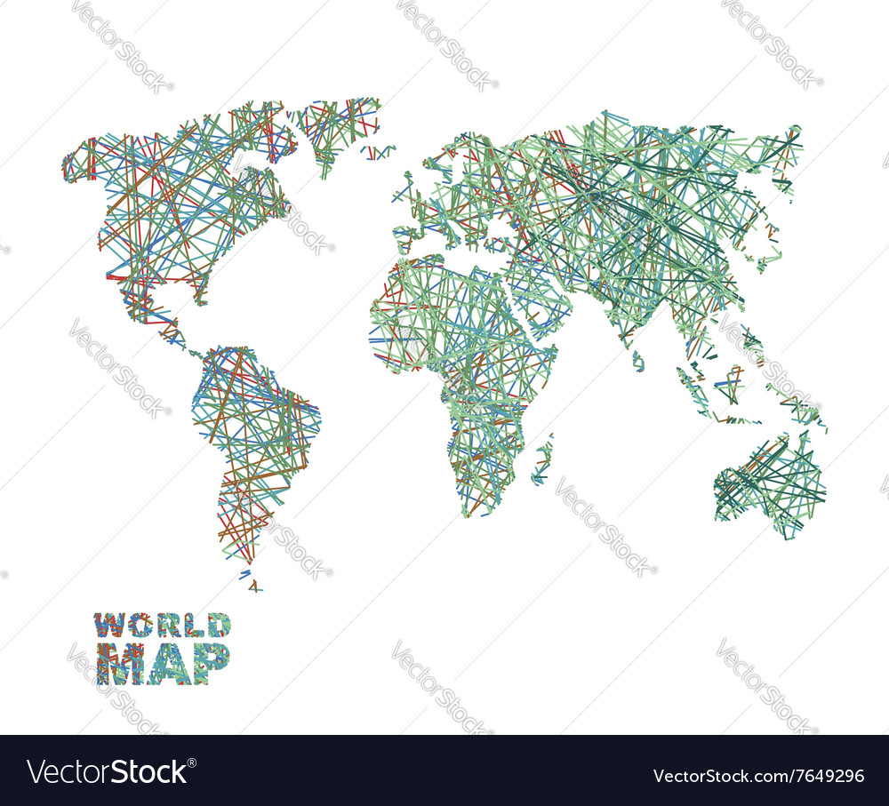 Global Network World Map