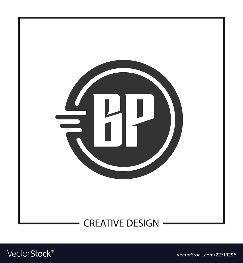 Initial letter bp logo template design