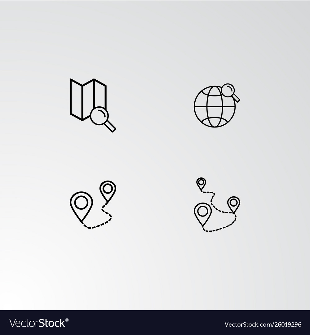 Set 4 perfect icons for navigation