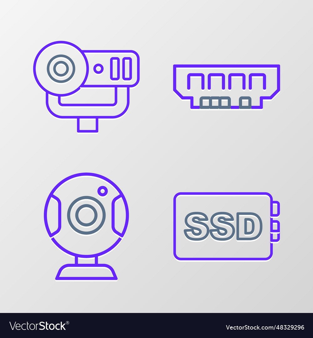 Set line ssd card web camera ram random access