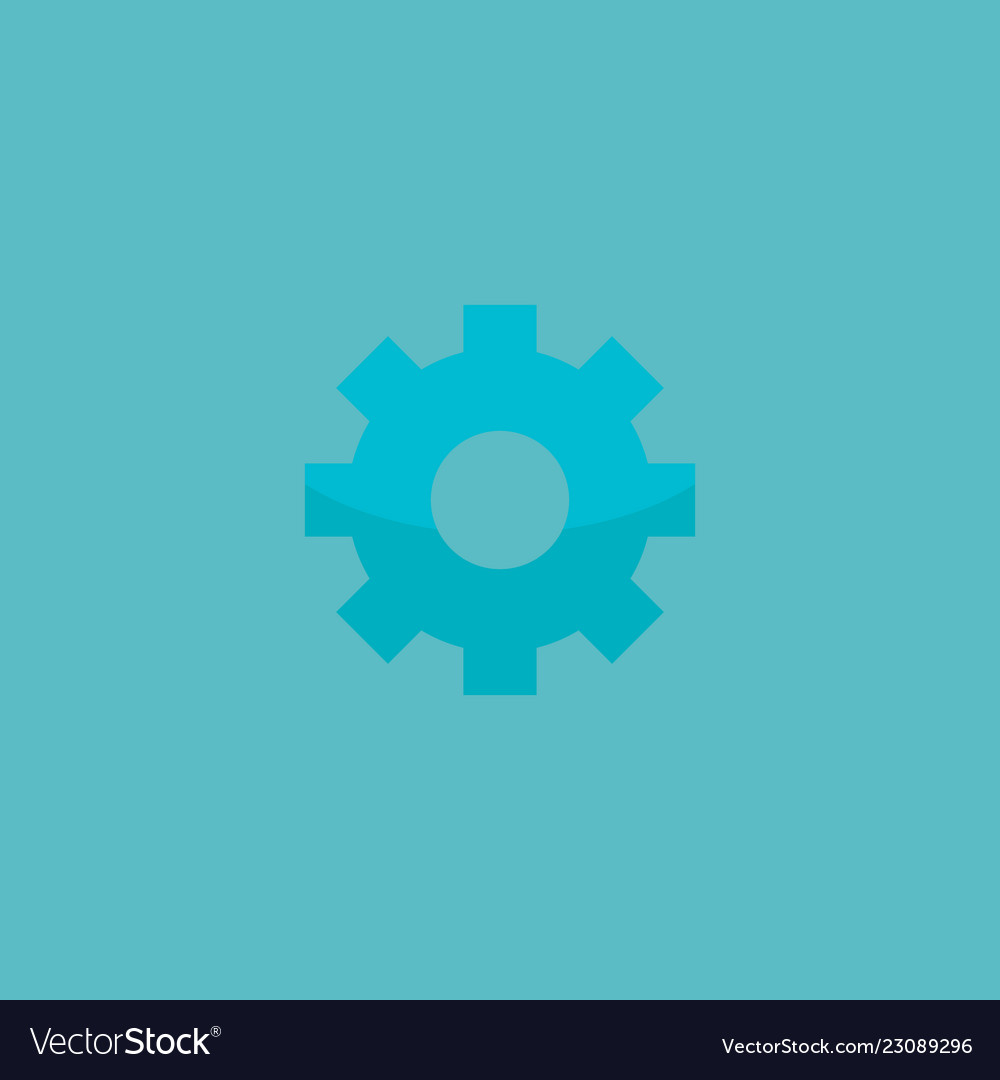 Setting icon flat element vector image Setting icon flat element