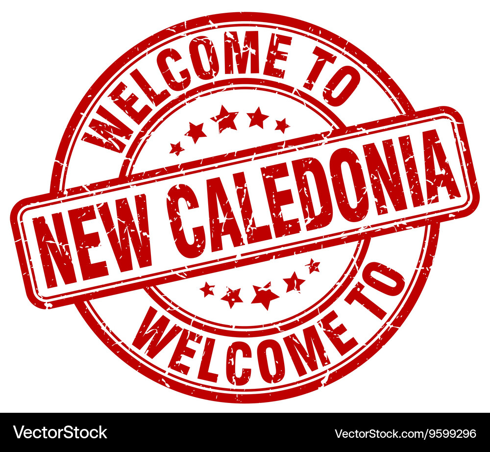 Welcome to new caledonia Royalty Free Vector Image
