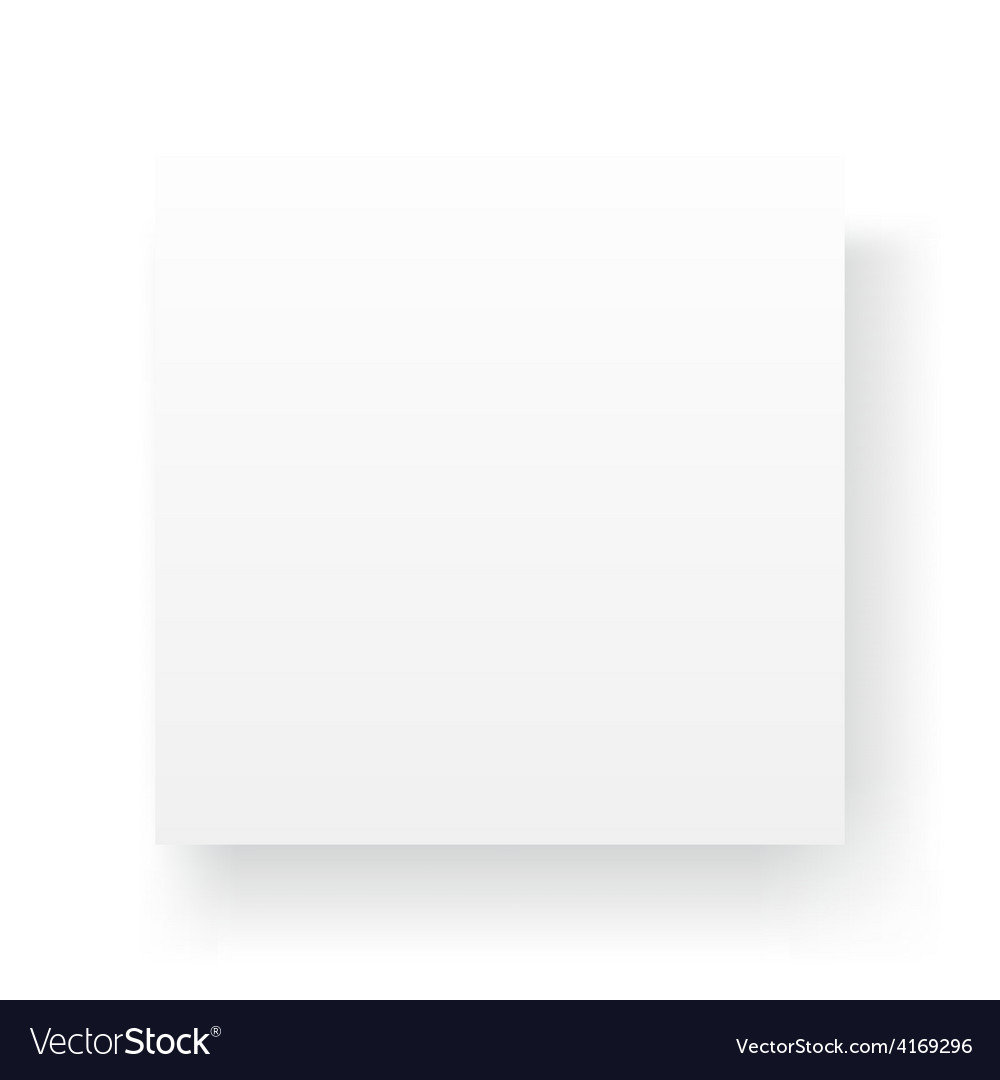 plain white square background