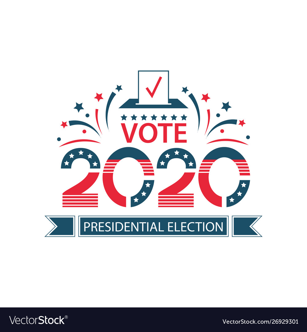 2020 united states america presidential Royalty Free Vector