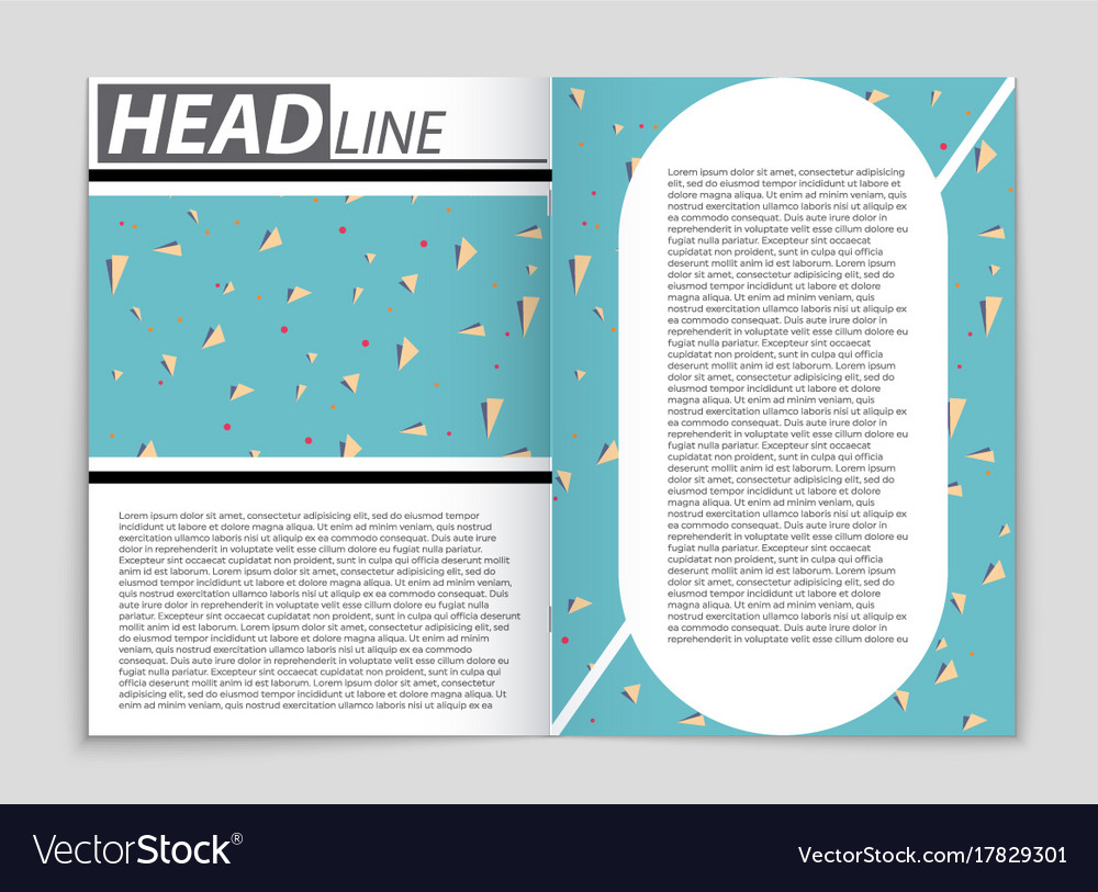 Abstract layout background set for art