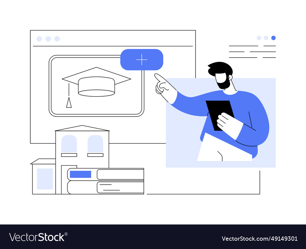 Create class isolated cartoon vector image Create class isolated cartoon