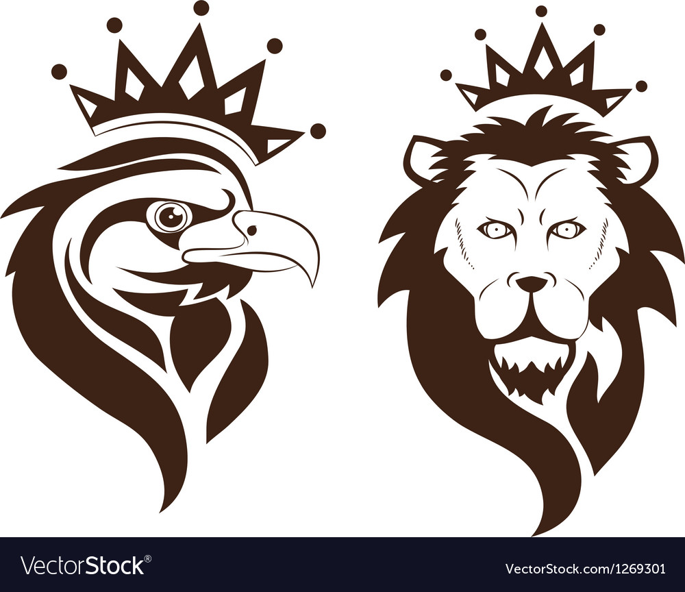 Eagle lion symbol Royalty Free Vector Image - VectorStock