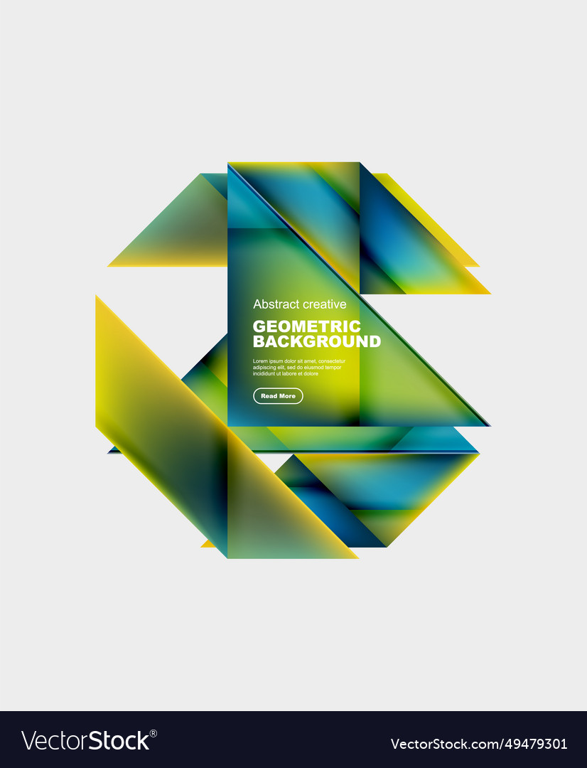 Gradient triangles abstract background vector image Gradient triangles abstract background