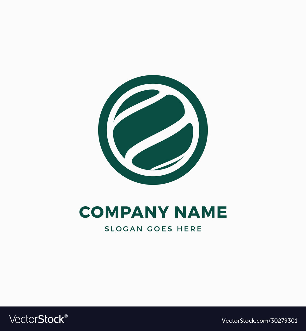 Green globe design template