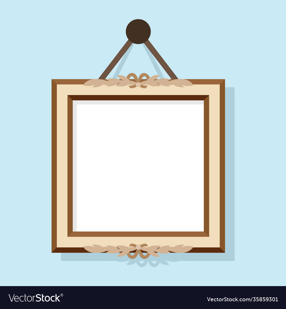 Hanging frame Royalty Free Vector Image VectorStock