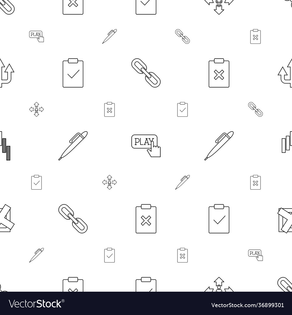 Interface icons pattern seamless white background
