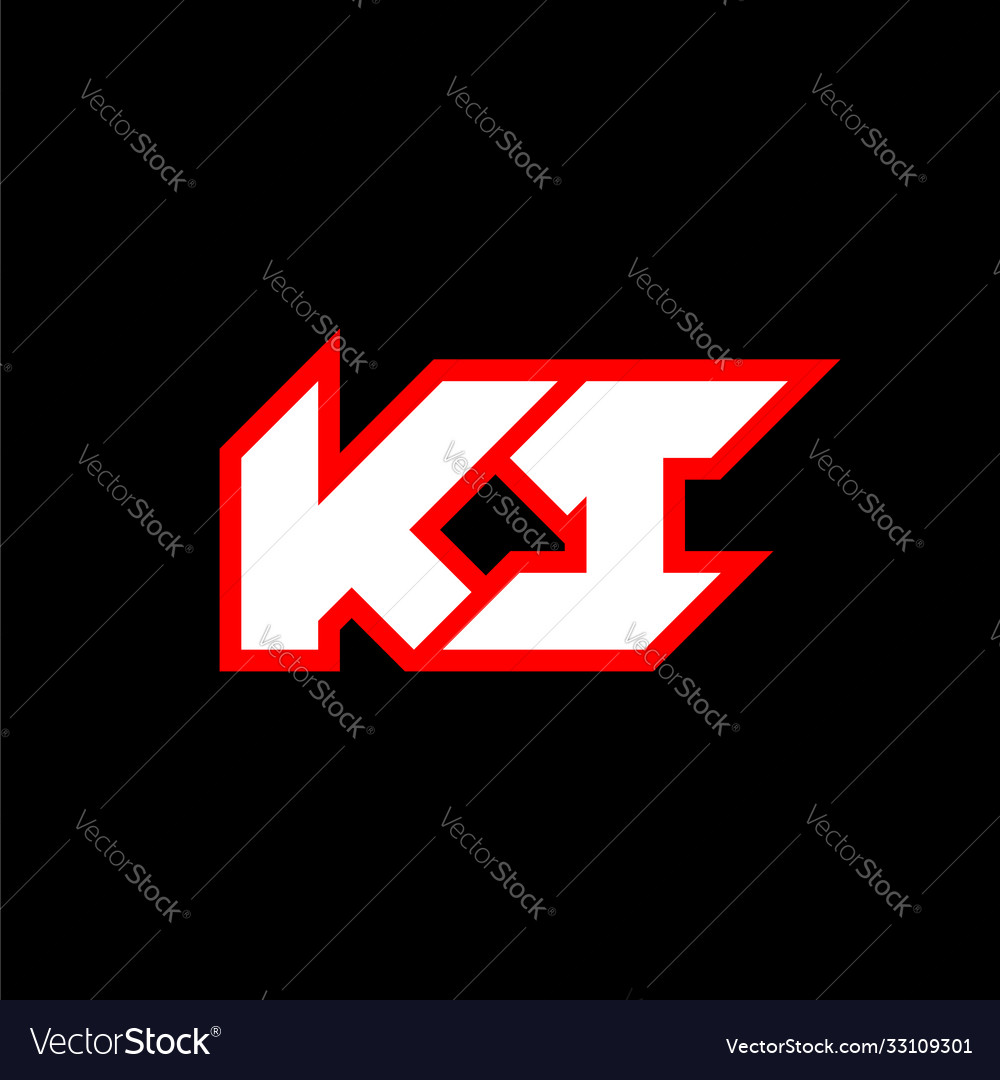 Ki logo design initial letter