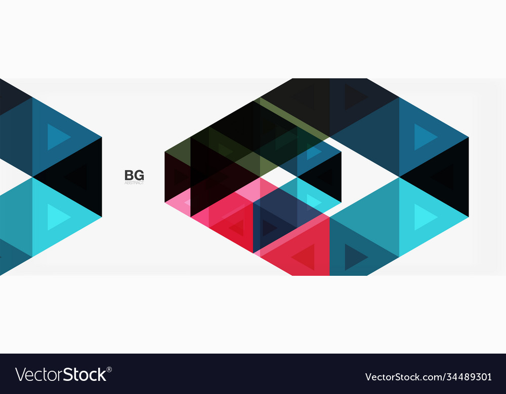 Mosaic triangle pattern abstract background vector image Mosaic triangle pattern abstract background